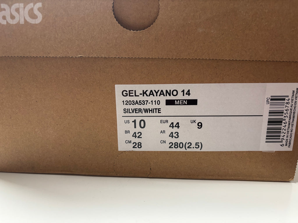 ASICS Gel-Kayano 14 White, Graphite, Grey Men's Sneaker Four Seasons