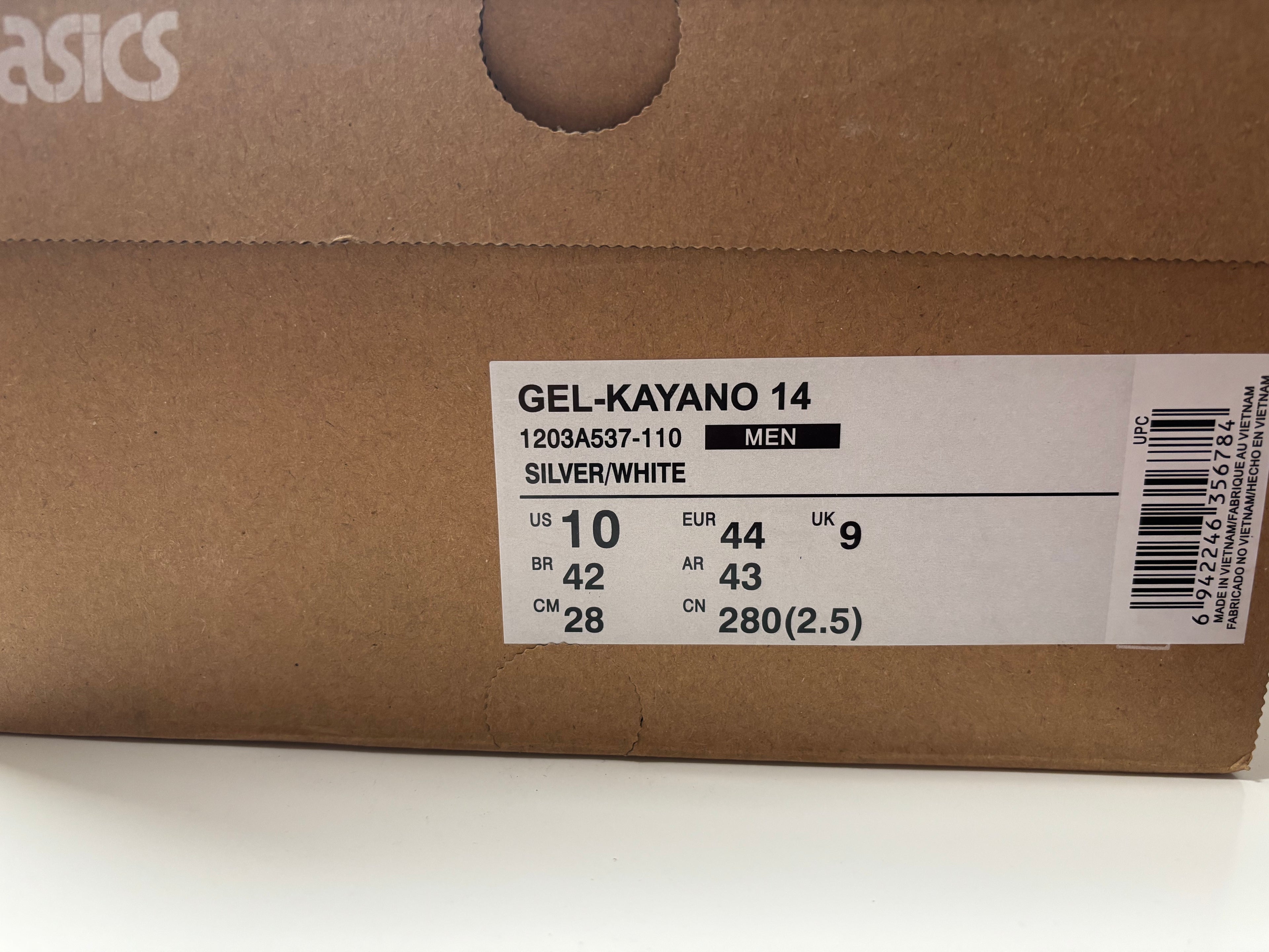 ASICS Gel-Kayano 14 White, Graphite, Grey Men's Sneaker Four Seasons